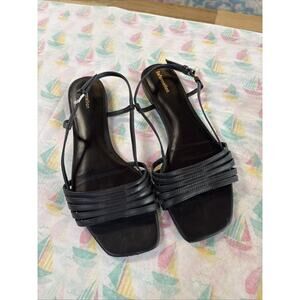 Reformation Millie Lattice Flat Sandals Size 6.5